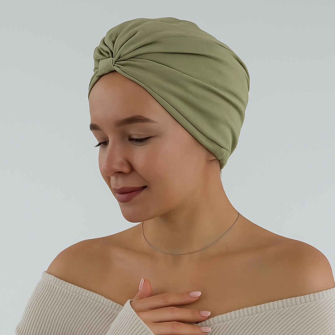 Hodvábne turbany a čiapky na spánok