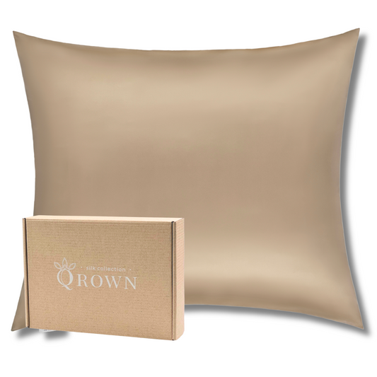 Qrown® Hodvábna obliečka na vankúš 60x80 cm – 22 momme morušový hodváb