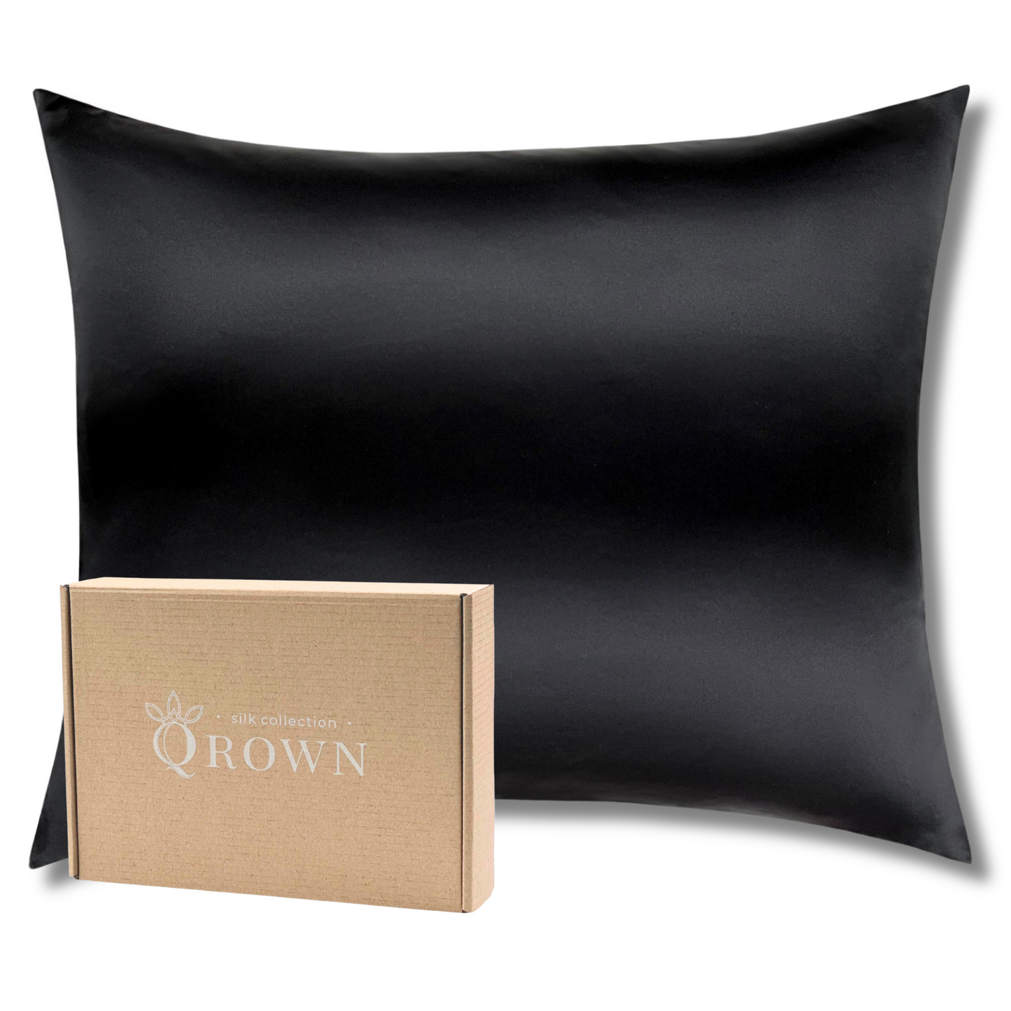 Qrown® Hodvábna obliečka na vankúš 40x60 cm – 22 momme morušový hodváb