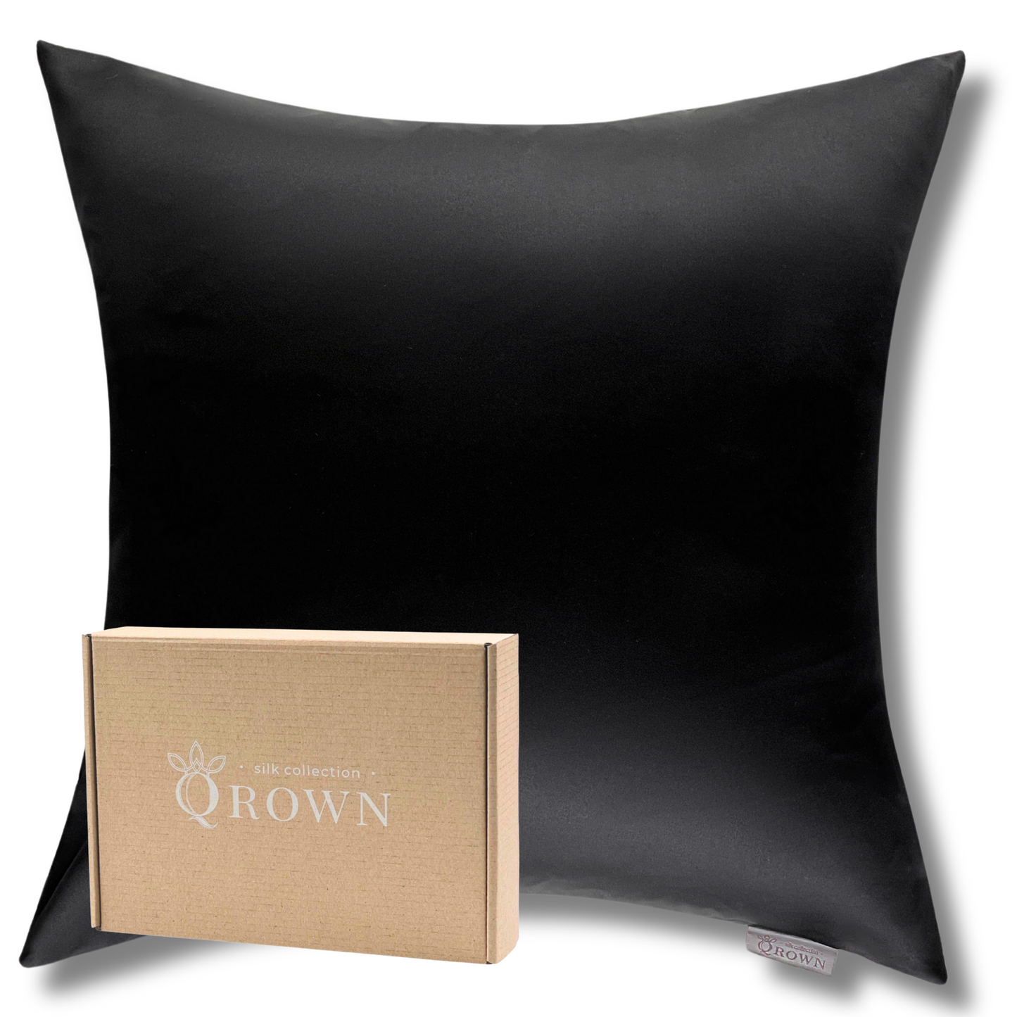 Qrown® Hodvábna obliečka na vankúš 40x40 cm – 22 momme morušový hodváb