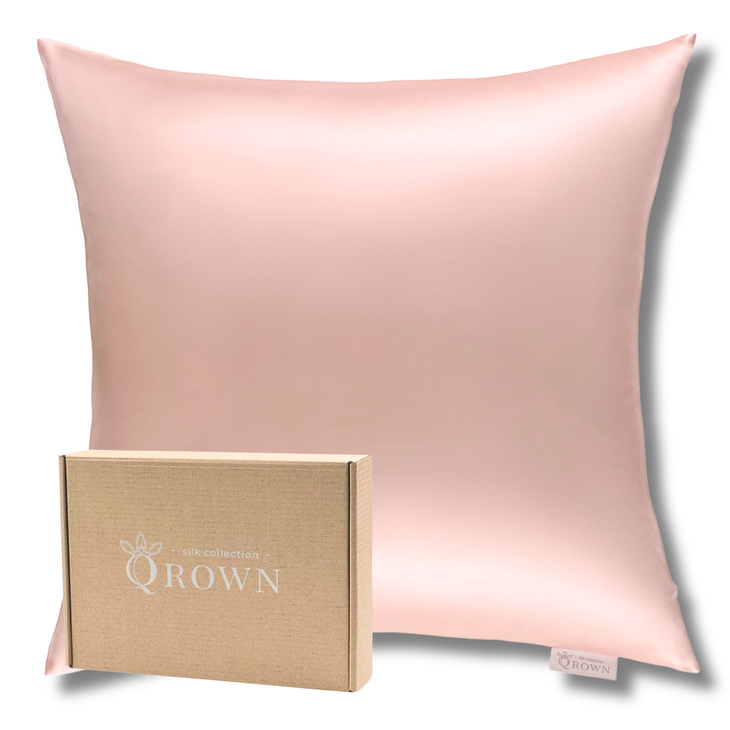 Qrown® Hodvábna obliečka na vankúš 40x40 cm – 22 momme morušový hodváb