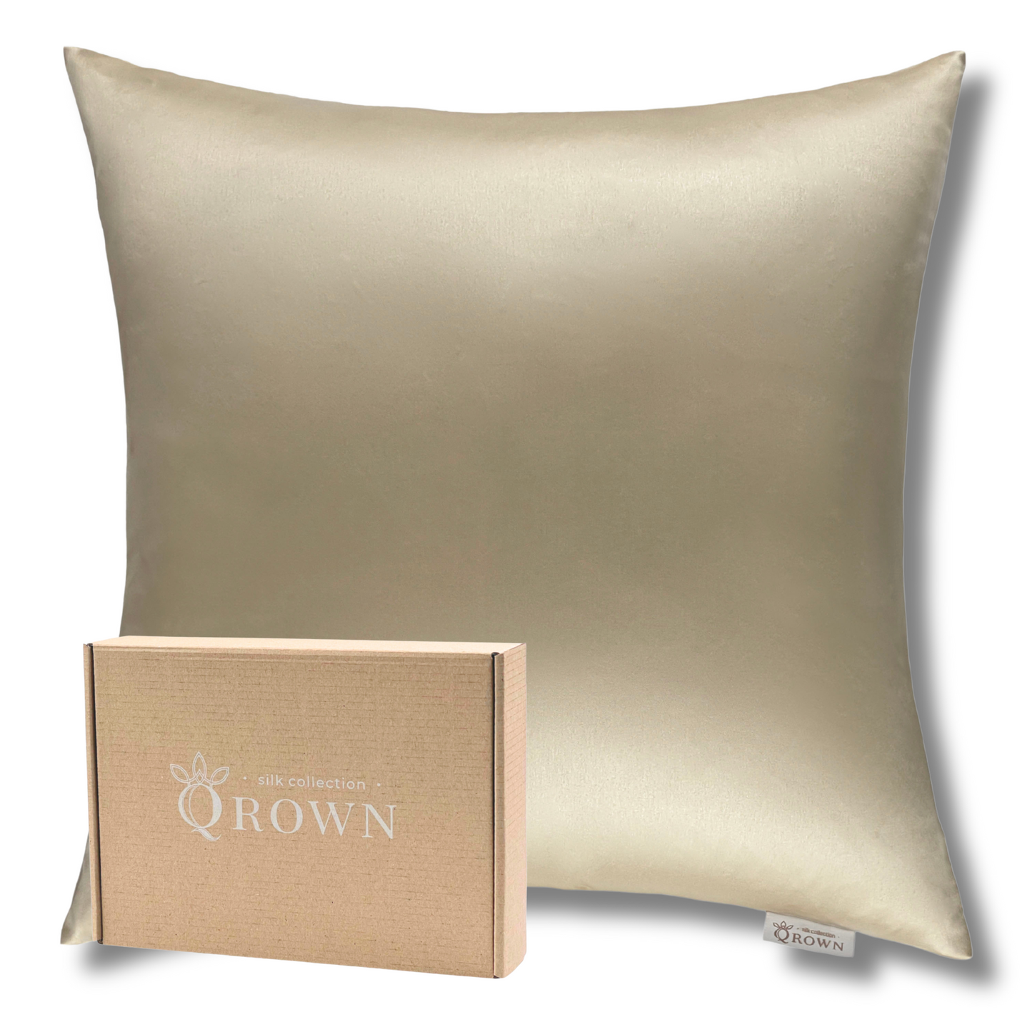 Qrown® Hodvábna obliečka na vankúš 40x40 cm – 22 momme morušový hodváb