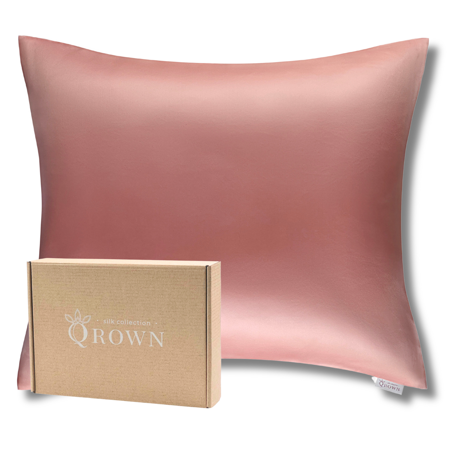 Qrown® Hodvábna obliečka na vankúš 40x60 cm – 22 momme morušový hodváb