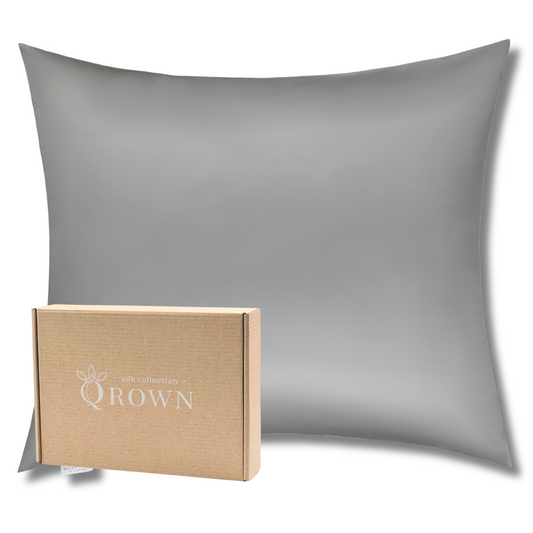 Qrown® Hodvábna obliečka na vankúš 50x60 cm – 22 momme morušový hodváb