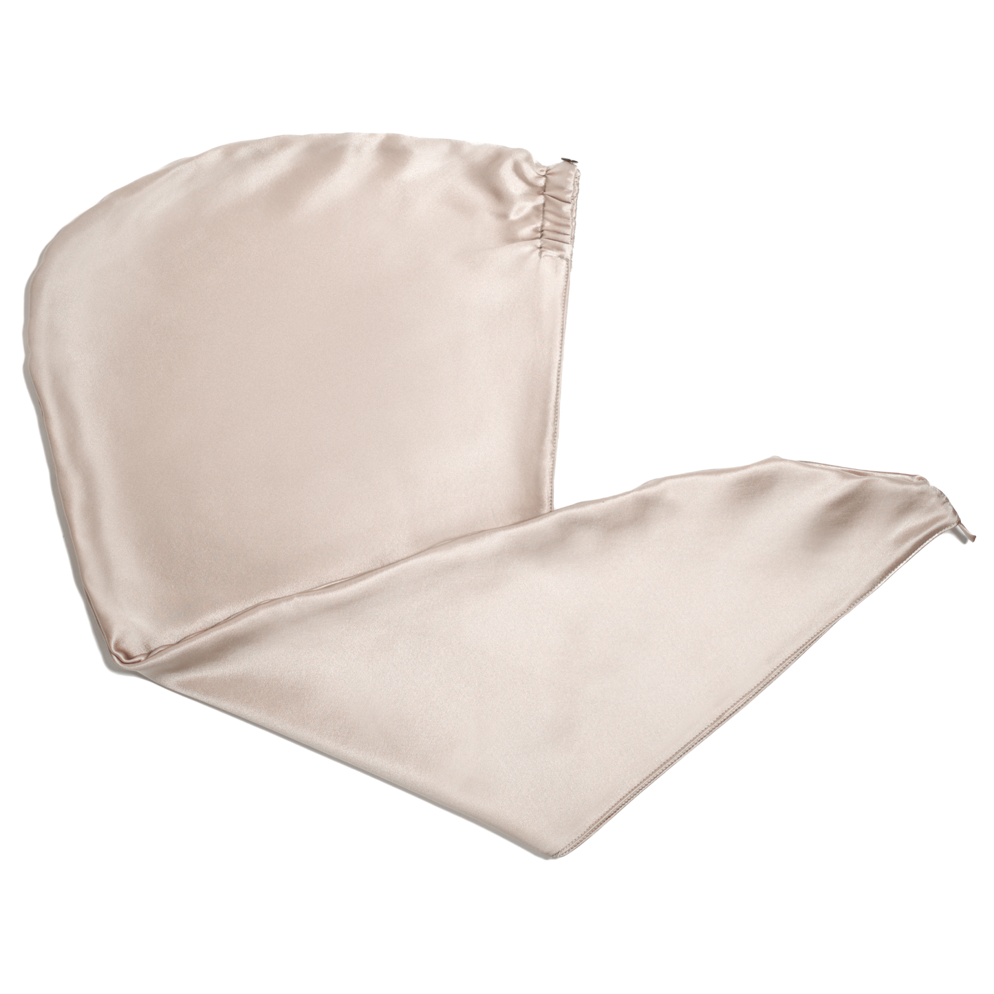 Qrown® hodvábny turban uterák na vlasy – Champagne