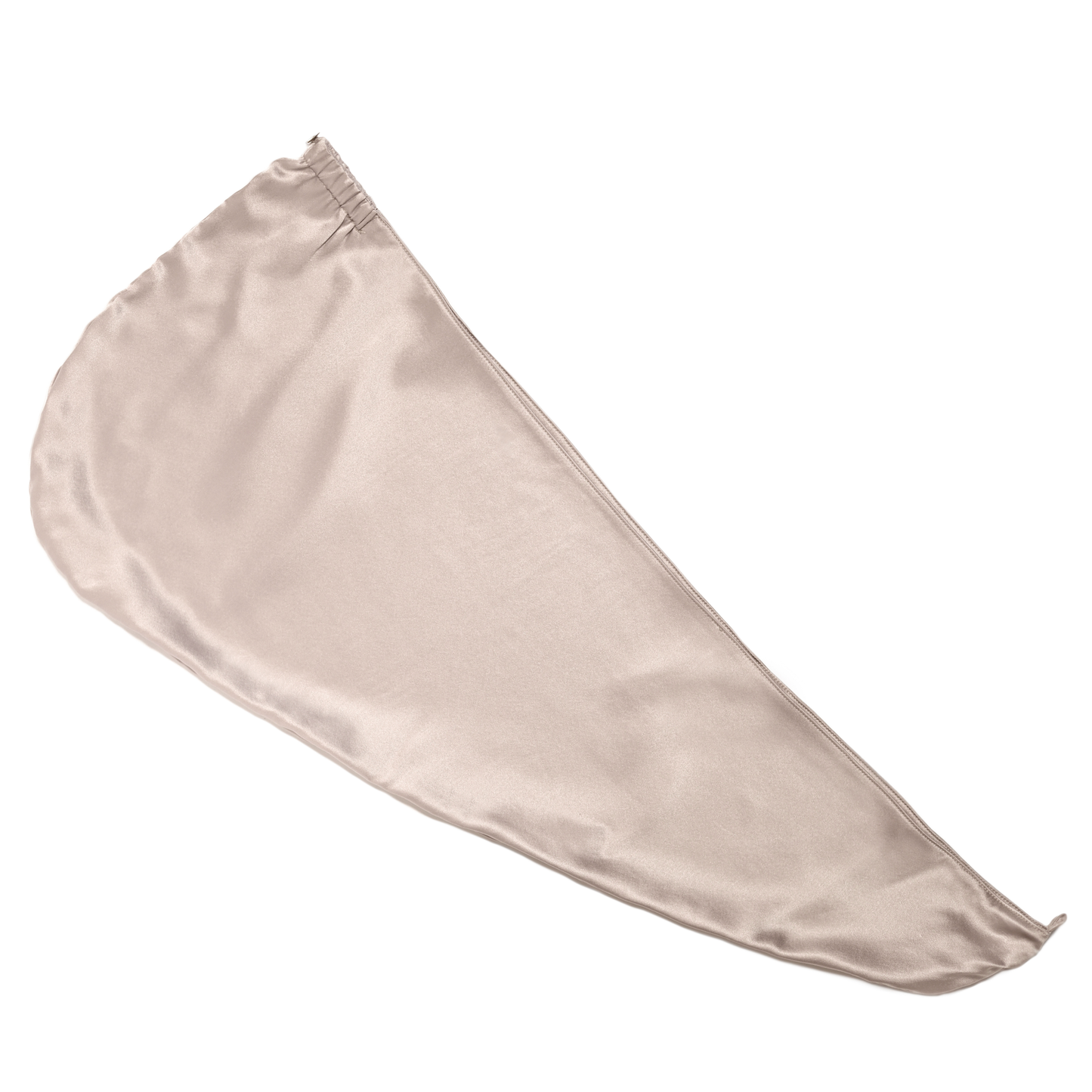 Qrown® hodvábny turban uterák na vlasy – Champagne