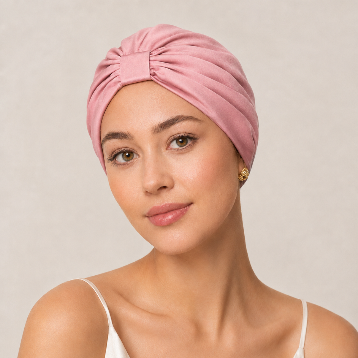 Qrown® hodvábny turban z morušového hodvábu 22 momme – rôzne farby