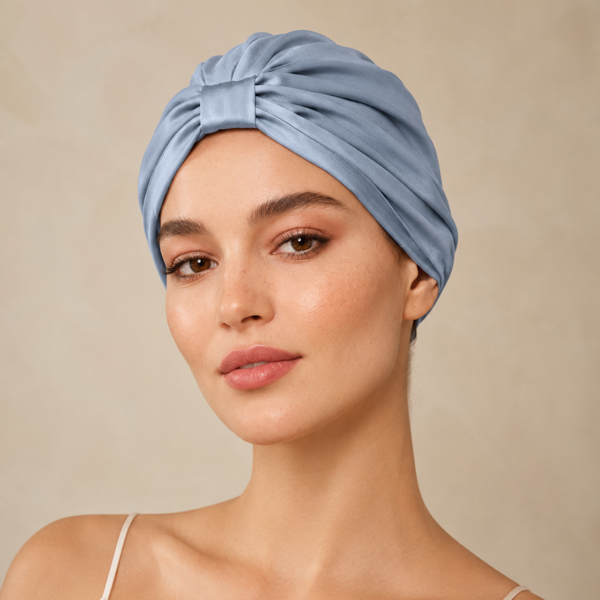 Qrown® hodvábny turban z morušového hodvábu 22 momme – rôzne farby