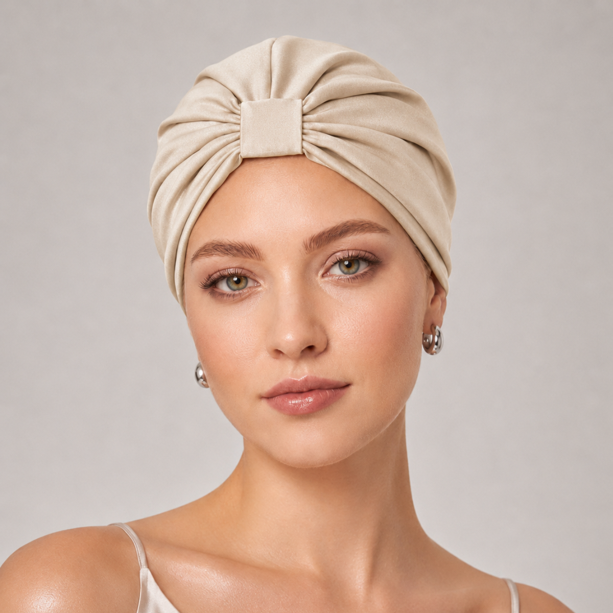 Qrown® hodvábny turban z morušového hodvábu 22 momme – rôzne farby