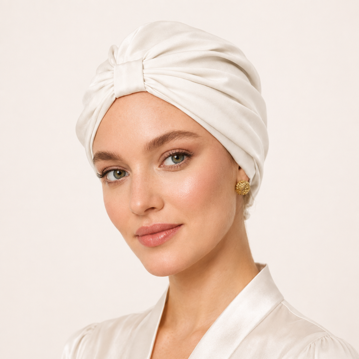 Qrown® hodvábny turban z morušového hodvábu 22 momme – rôzne farby