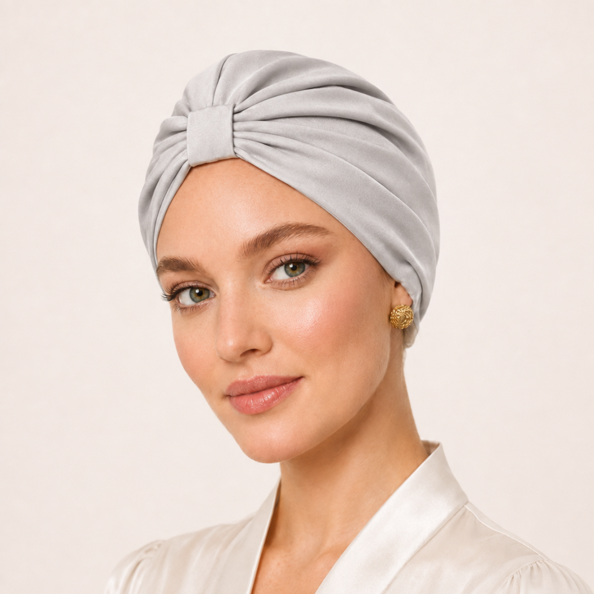 Qrown® hodvábny turban z morušového hodvábu 22 momme – rôzne farby